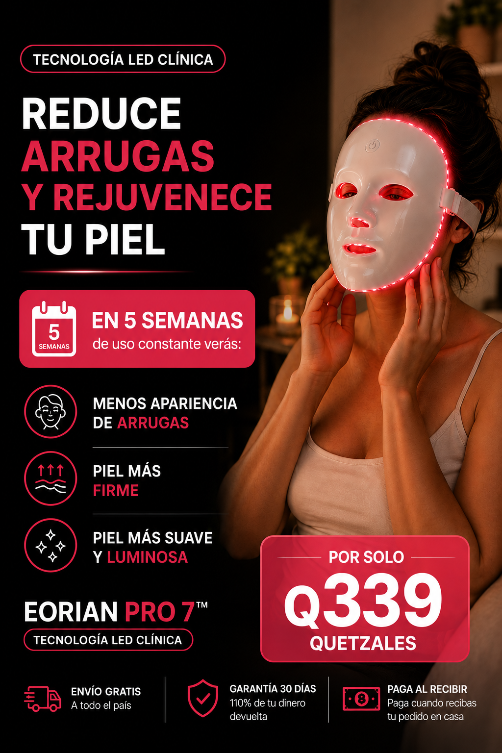 EORIAN PRO 7 - Máscara LED